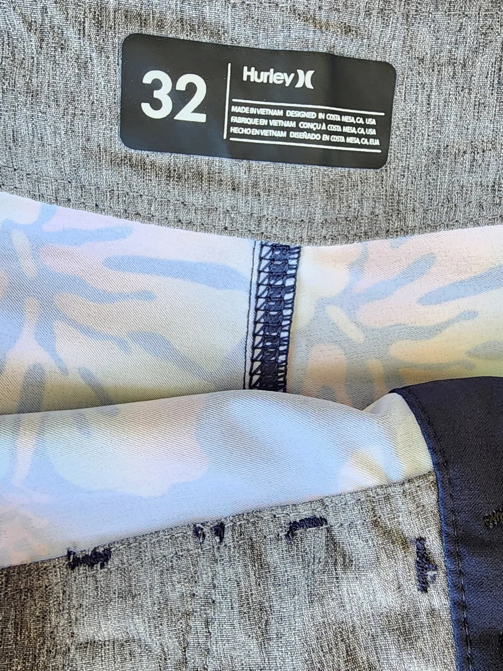 Hurley Navy Tropical Hibiscus Boardshorts - 32